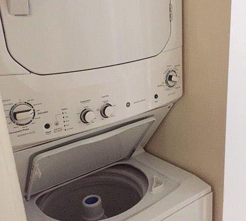 Washer dryer on site