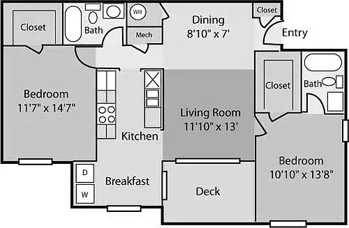 Floor plan Warwick B2E