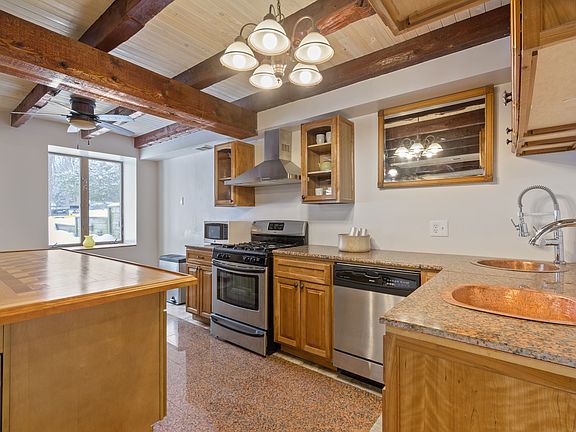 Double copper kitchen sinks!