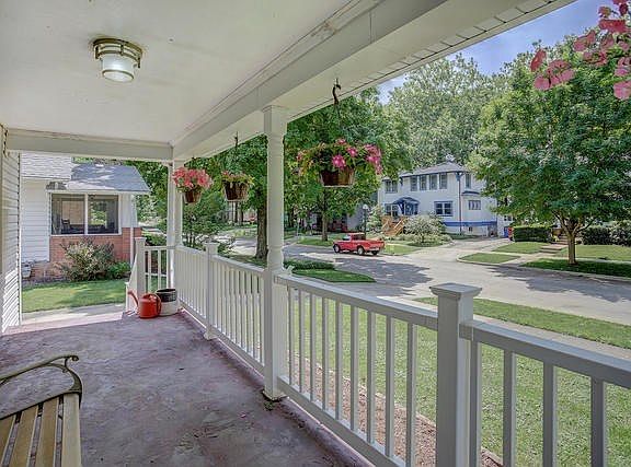 Front porch view of neighborhood