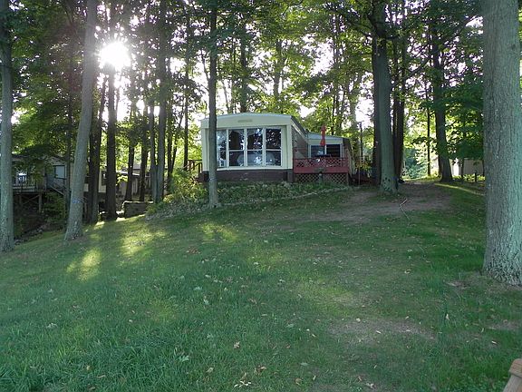 View up to house from water