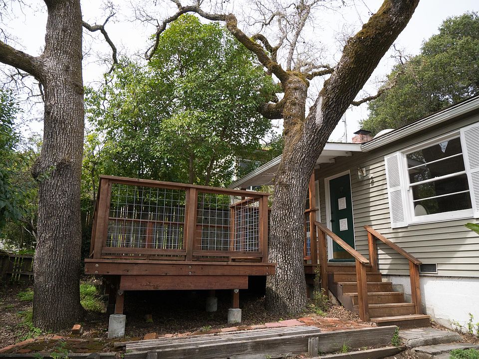 Front of house and deck