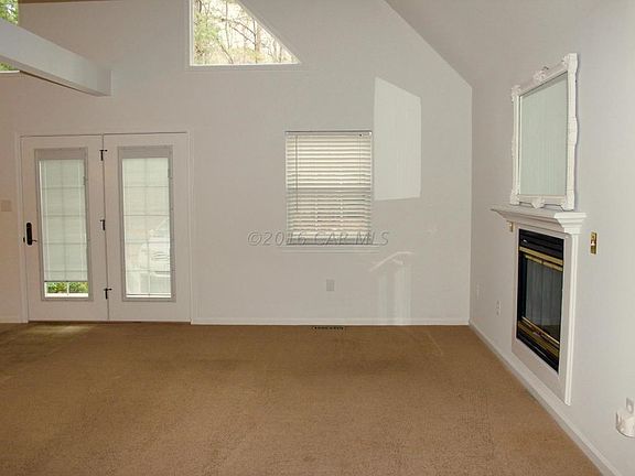 Living room with cathedral Ceiling