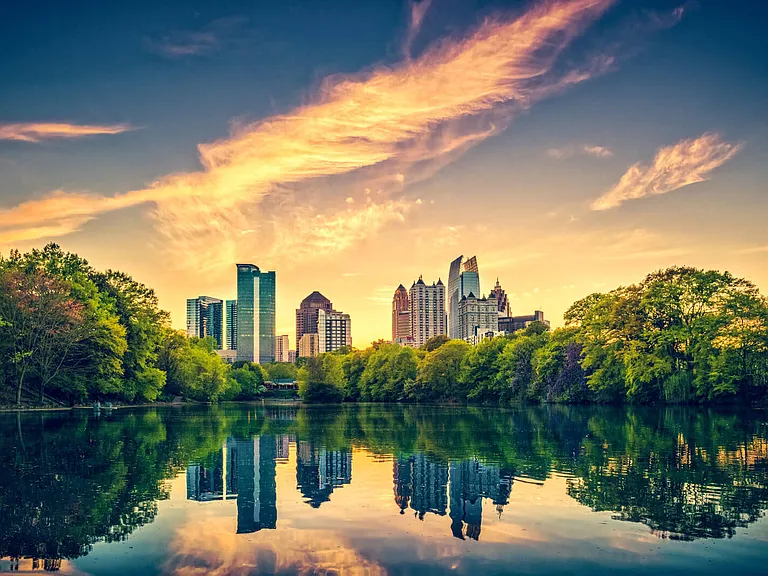 The Atlanta Beltline trail welcomes runners, walkers, bikers, skateboarders and spectators