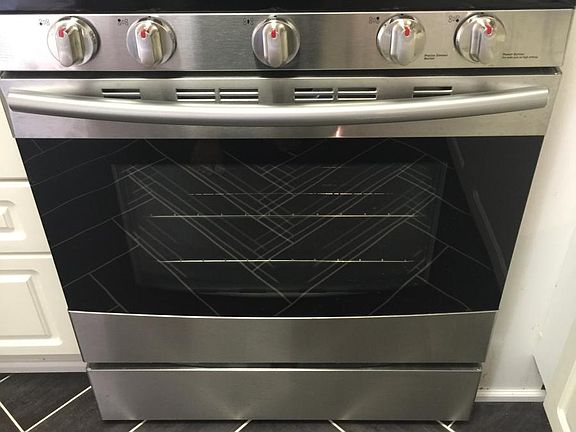 Brand new stainless steel range