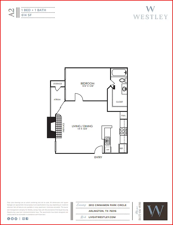 Floor plan A2 Renovated
