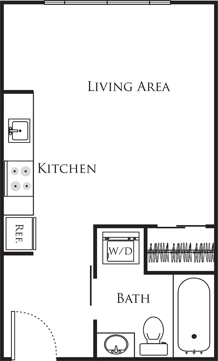 Floor plan Micro Studio - A1B