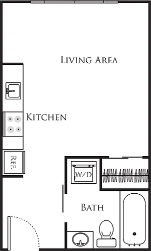 Floor plan Micro Studio - A1B