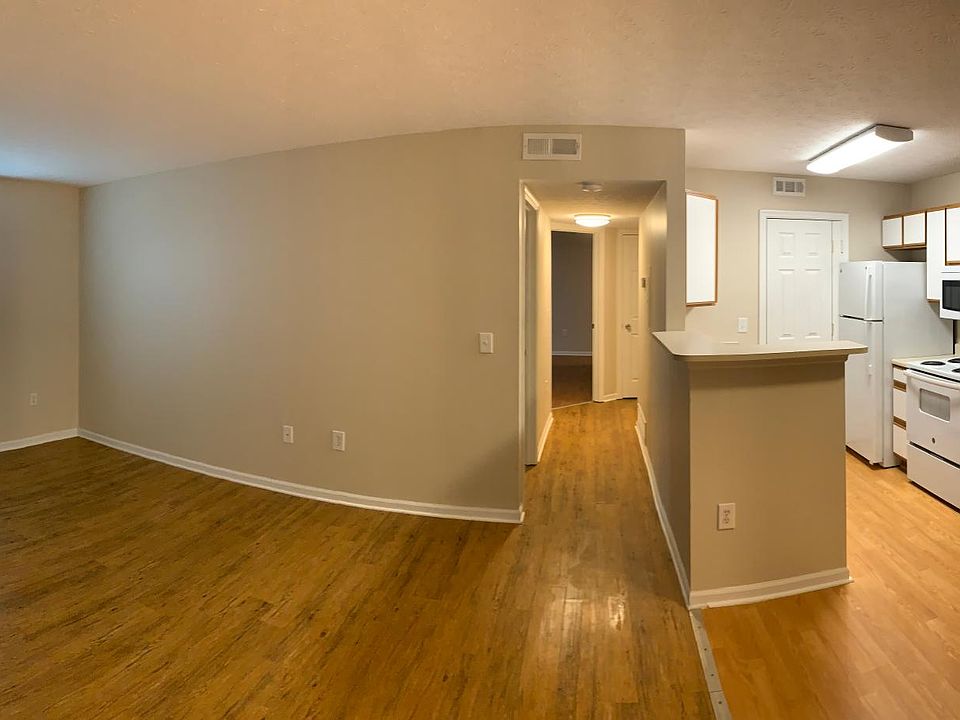 Living room, dining room, and kitchen