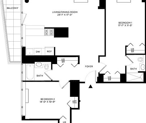2nd image of 601 W 57th St APT 36J
