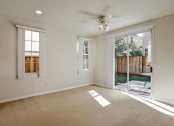 Large family room with patio/backyard access
