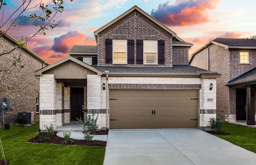 The Harrison, a two-story home with 2-car garage