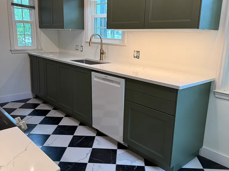 New quartz countertops!, Bosch dishwasher