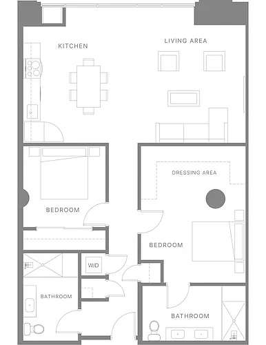 Floor plan Two Bedroom C