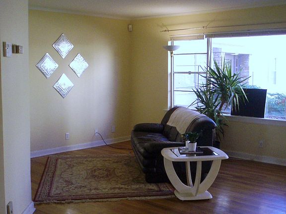 Living space is bright and sunny