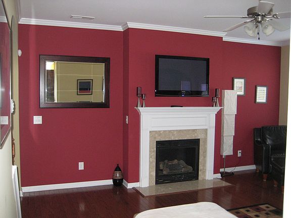 Living Room with Fire Place