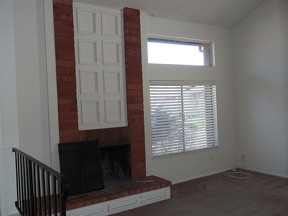Living room with fireplace