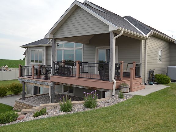 Covered porch and deck