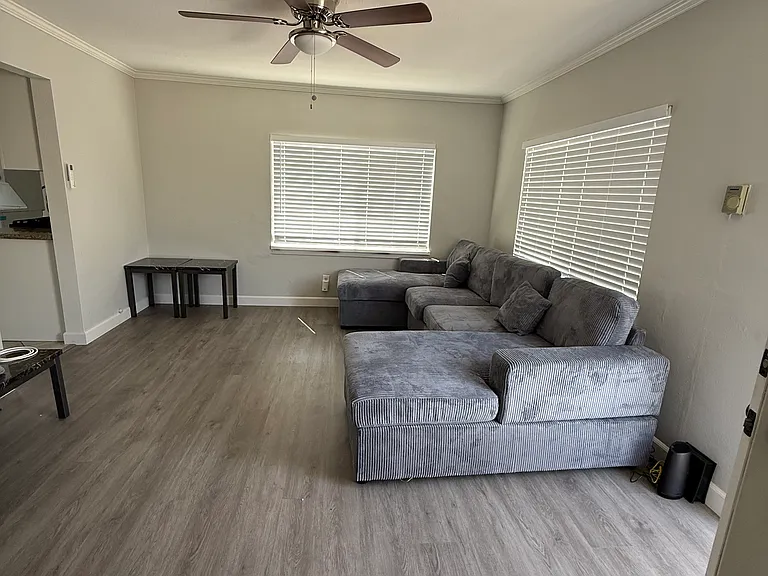 Spacious living room with great natural lighting