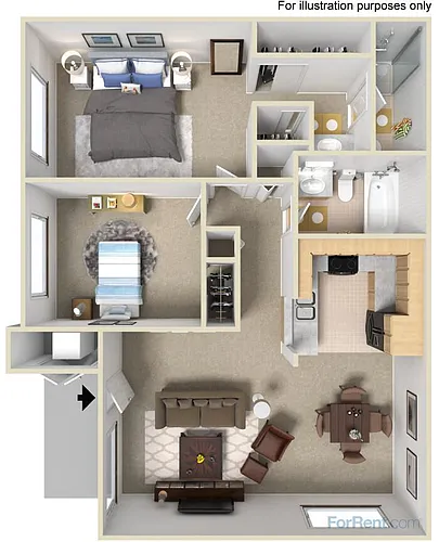 Floor plan Two Bedroom