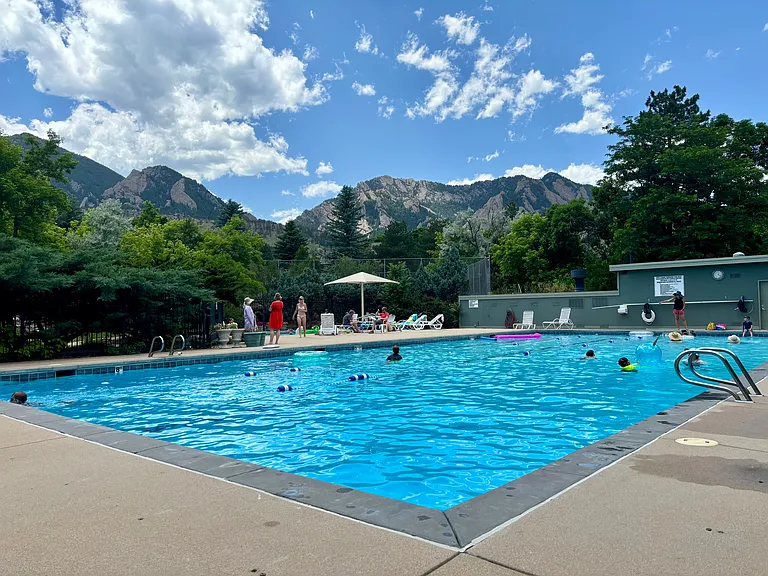 Community pool. All nice and mellow people.