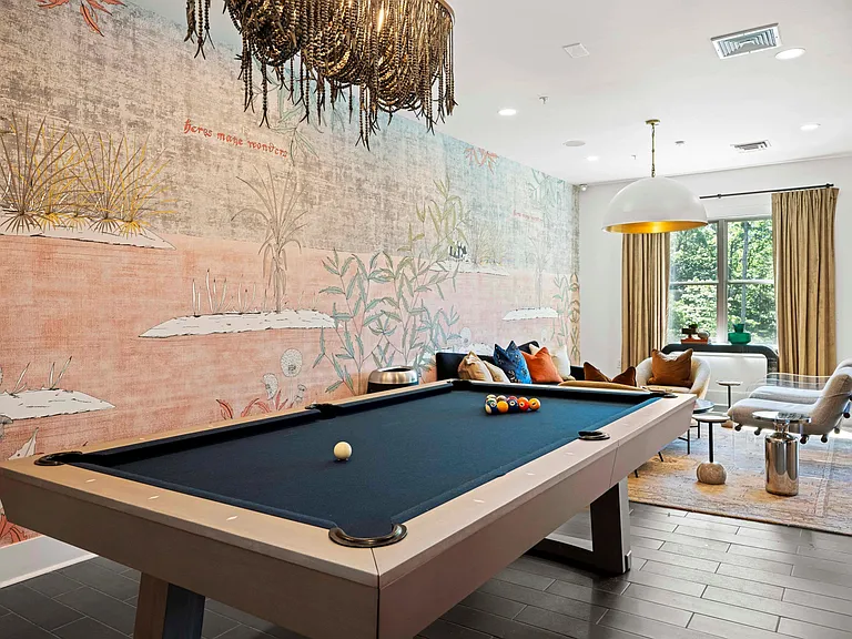 Resident Gaming Lounge with Air Hockey and Billiards Table