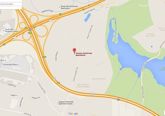 Map of apartment location.