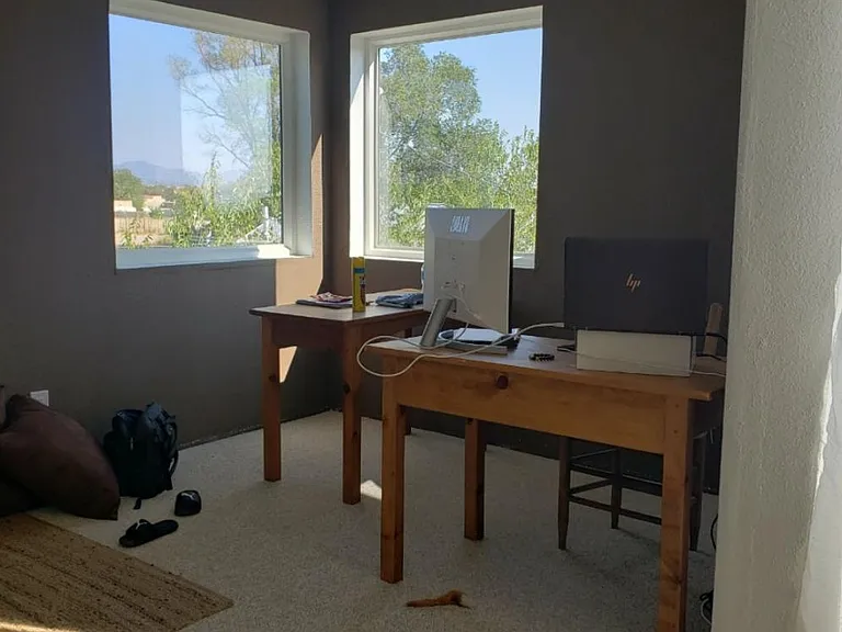 The Master Bedroom office area