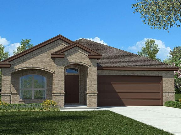 D.R. Horton's Los Alamos Floorplan Elevation C. Photos shown here may not depict the specified home & features included are for illustration purposes only