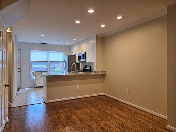 Dining area with an open kitchen