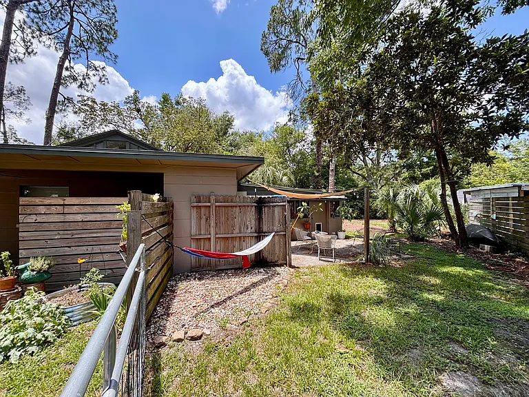 Farm gate access to back yard