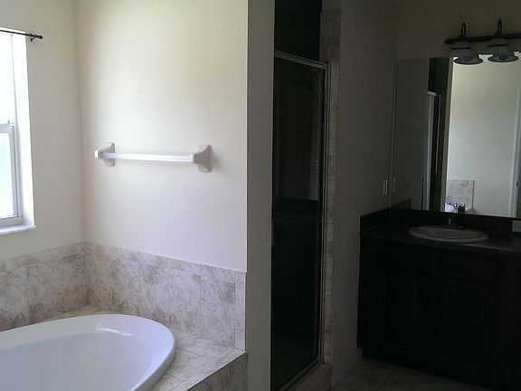 Spacious Garden Tub and separate shower