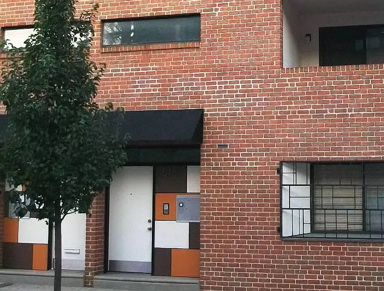 Here you see the front balcony of the second floor unit, overlooking 12th Street. South Street is to the left, while Lombard Street is to the right.