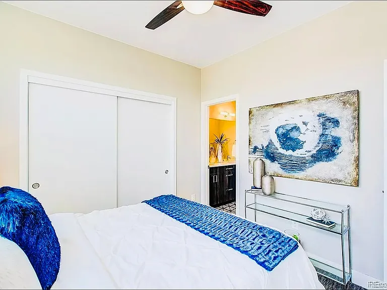 Relax in this serene bedroom with stylish decor and a convenient en-suite bathroom. Relax in this serene bedroom with stylish decor and a convenient en-suite bathroom.