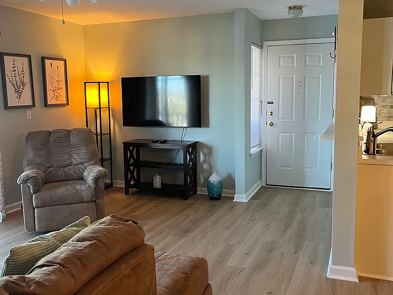 Welcome home to your southern charm beach condo with water views. Three bedroom two bath second floor newly renovated condo in Surfside Beach just 2 miles from the ocean. This condo is fully furnished with lake views from every window.