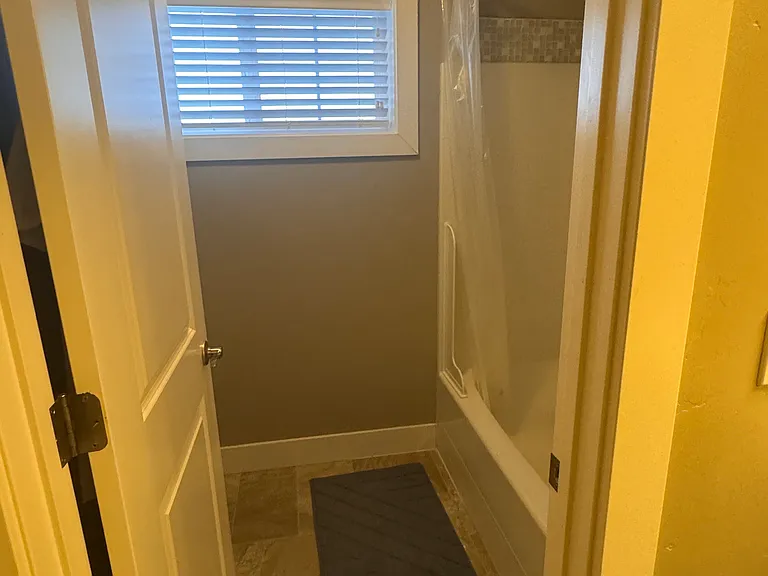 Shared Upstairs Bathroom-shower and toilet are separate from dual vanities