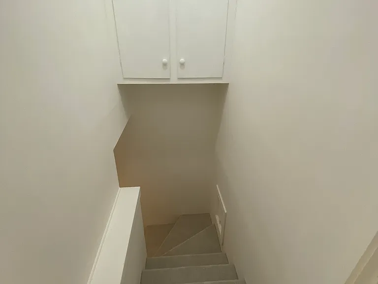 Stairway down to second bedroom and bathroom.