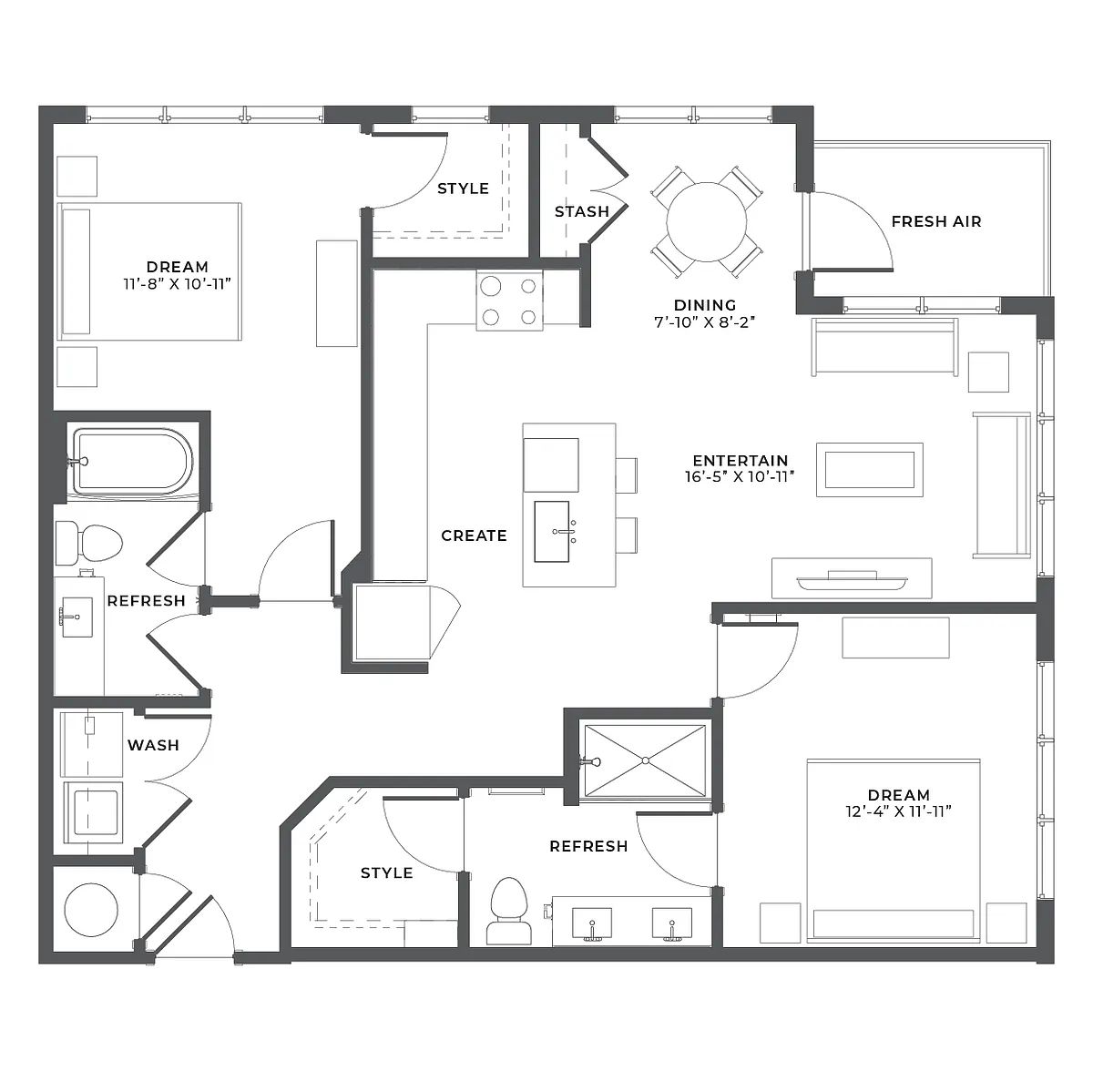 Floor plan B3