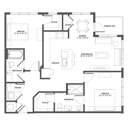 Floor plan B3