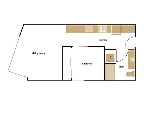 Floor plan 1X1 - A3