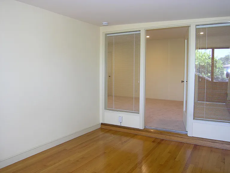 View from bedroom to living room