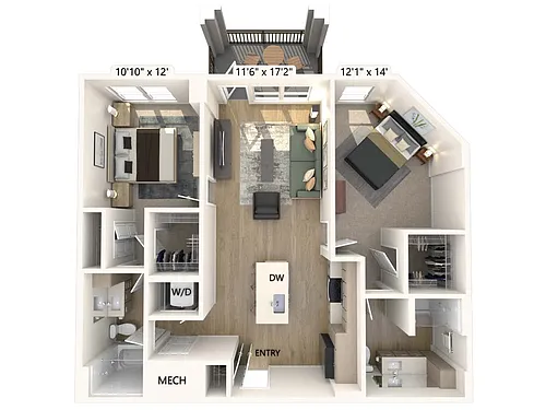 Floor plan B10-1073
