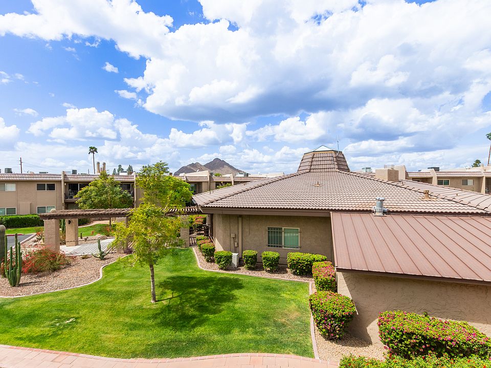 Views from the balcony of the pool and Camelback Mountain