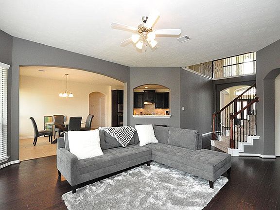 Very open floorplan flows from room to room.