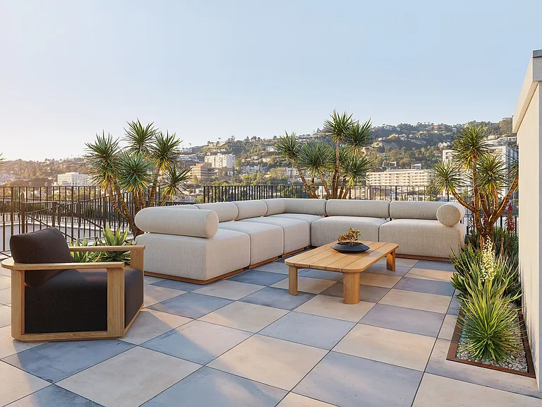 TENTEN Alfred Rooftop Lounging Area