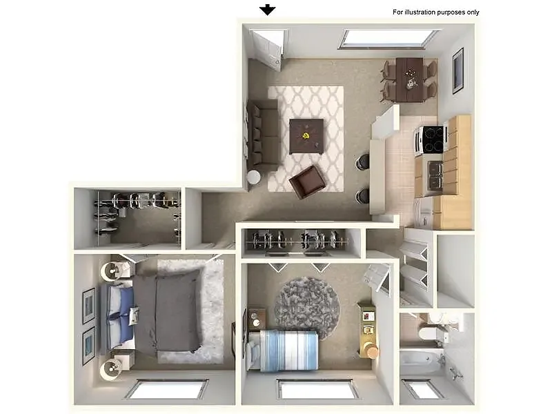 Floor plan 2x1A