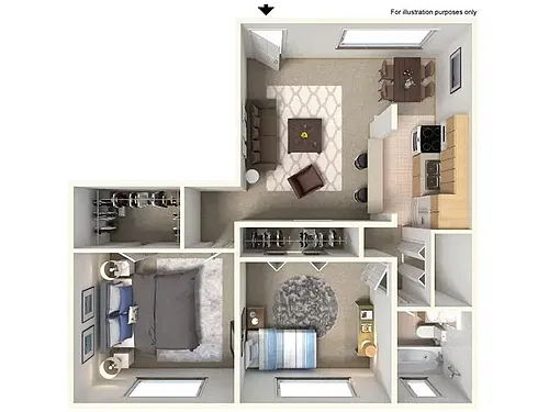 Floor plan 2x1A