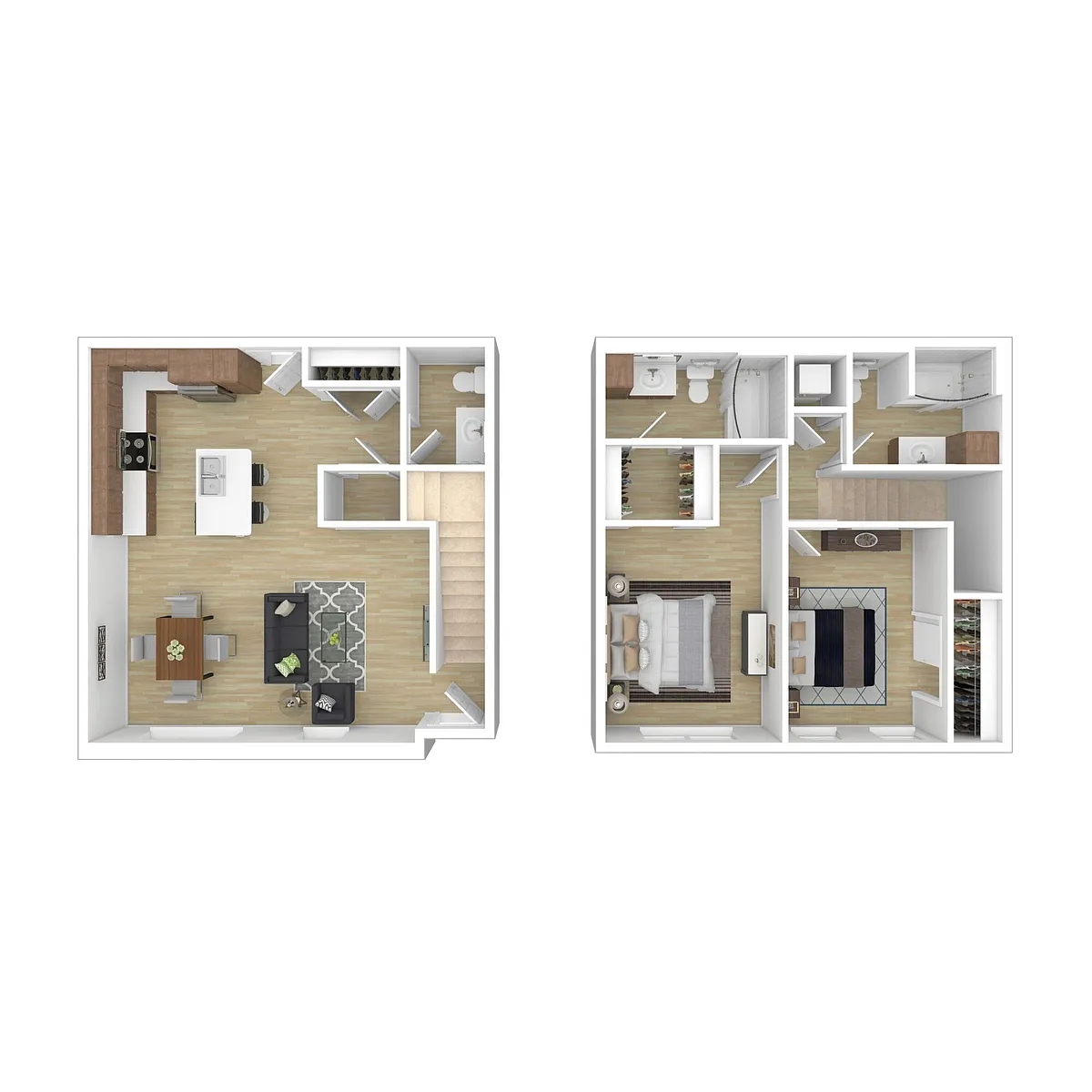 Floor plan 2B2.5BTH