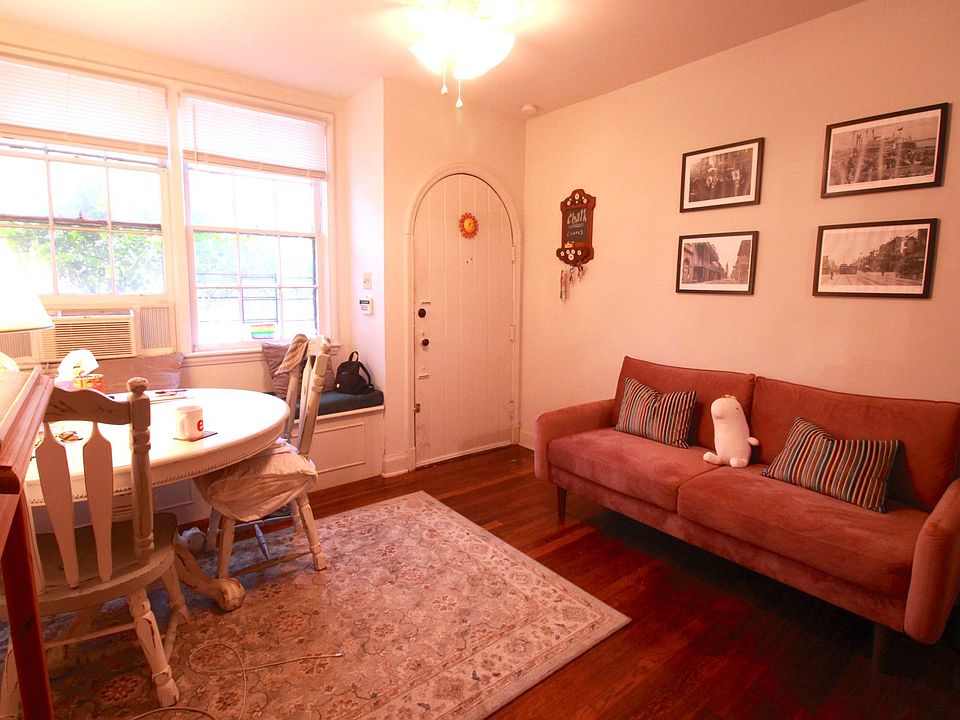 Living room view toward exit