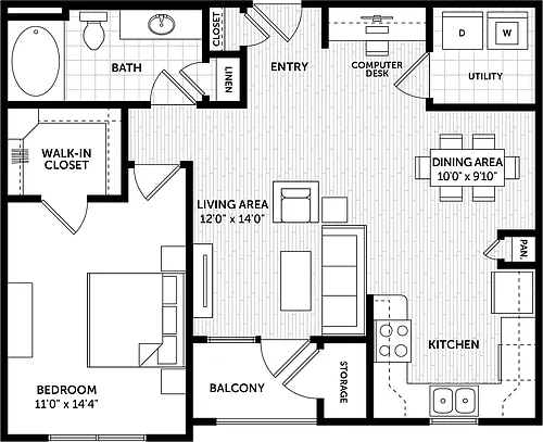 Floor plan 1ER